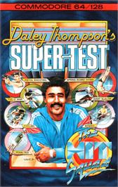 Box cover for Daley Thompson's Super-test on the Commodore 64.
