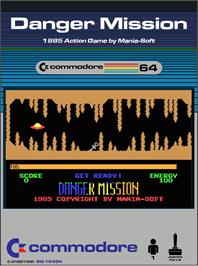Box cover for Danger Mission on the Commodore 64.