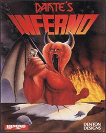 Box cover for Dante's Inferno on the Commodore 64.