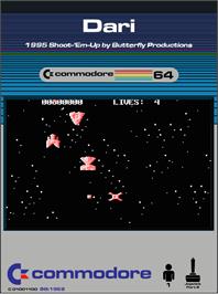 Box cover for Dari on the Commodore 64.