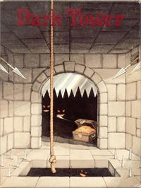 Box cover for Dark Tower, The (Melbourne House) on the Commodore 64.