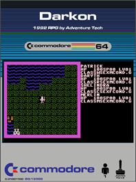 Box cover for Darkon on the Commodore 64.