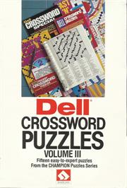 Box cover for Dell Crossword Puzzles - Volume 3 on the Commodore 64.