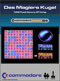 Box cover for Des Magiers Kugel on the Commodore 64.