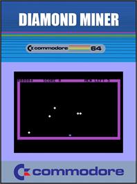 Box cover for Diamond Miner on the Commodore 64.