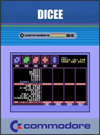 Box cover for Dicee on the Commodore 64.
