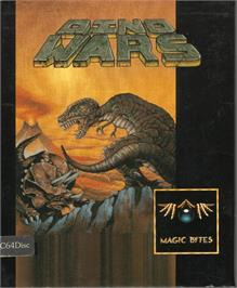 Box cover for Dino Wars on the Commodore 64.
