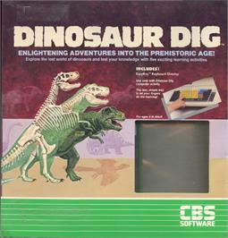Box cover for Dinosaur Dig on the Commodore 64.