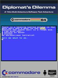Box cover for Diplomat's Dilemma on the Commodore 64.