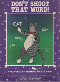 Box cover for Don't Shoot That Word! on the Commodore 64.