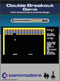 Box cover for Double Breakout Game on the Commodore 64.