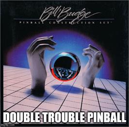 Box cover for Double Trouble Pinball on the Commodore 64.