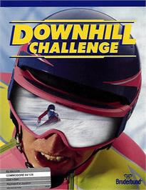 Box cover for Downhill Challenge (2018) on the Commodore 64.