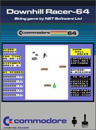 Box cover for Downhill Racer-64 on the Commodore 64.