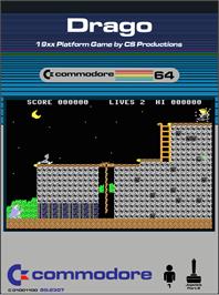 Box cover for Drago on the Commodore 64.