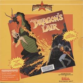 Box cover for Dragon's Lair on the Commodore 64.