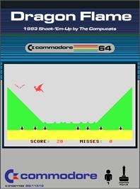 Box cover for Dragon Flame on the Commodore 64.
