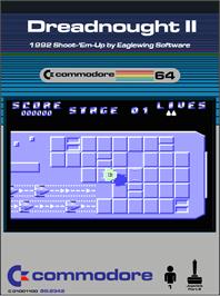 Box cover for Dreadnought 2 on the Commodore 64.