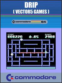 Box cover for Drip on the Commodore 64.