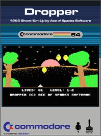 Box cover for Dropper on the Commodore 64.