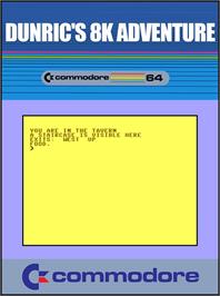 Box cover for Dunric's 8k Adventure on the Commodore 64.