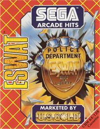 Box cover for ESWAT on the Commodore 64.