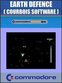 Box cover for Earth Defence (Laing/Supernova) on the Commodore 64.