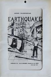 Box cover for Earthquake on the Commodore 64.