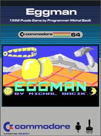Box cover for Eggman on the Commodore 64.