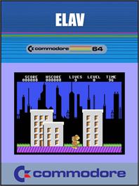 Box cover for Elav on the Commodore 64.