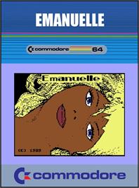 Box cover for Emanuelle on the Commodore 64.