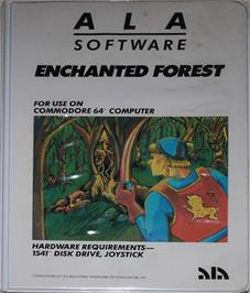 Box cover for Enchanted Forest on the Commodore 64.