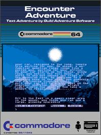 Box cover for Encounter Adventure on the Commodore 64.