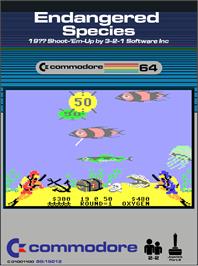 Box cover for Endangered Species on the Commodore 64.
