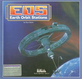 Box cover for Eos - Earth Orbit Station on the Commodore 64.