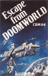 Box cover for Escape From Doomworld on the Commodore 64.
