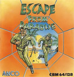 Box cover for Escape From Paradise on the Commodore 64.