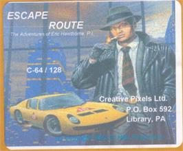 Box cover for Escape Route - The Adventures Of Eric Hawthorne on the Commodore 64.