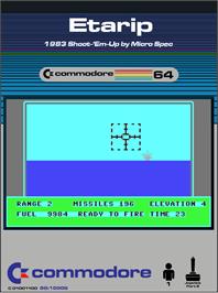 Box cover for Etarip on the Commodore 64.
