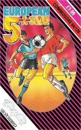 Box cover for European 5-a-side on the Commodore 64.