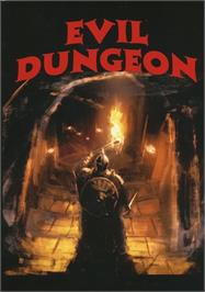 Box cover for Evil Dungeon on the Commodore 64.