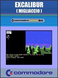 Box cover for Excalibur on the Commodore 64.