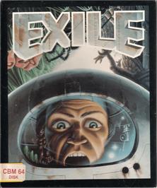 Box cover for Exile on the Commodore 64.
