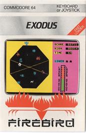 Box cover for Exodus (Firebird) on the Commodore 64.