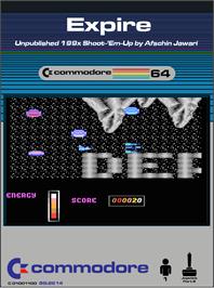 Box cover for Expire on the Commodore 64.