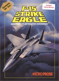 Box cover for F-15 Strike Eagle on the Commodore 64.