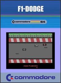 Box cover for F1-Dodge on the Commodore 64.