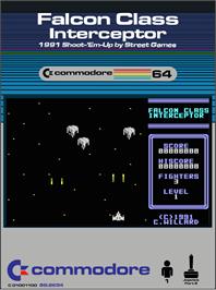 Box cover for Falcon Class Interceptor on the Commodore 64.