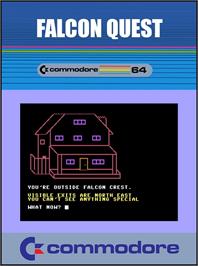 Box cover for Falcon Quest on the Commodore 64.