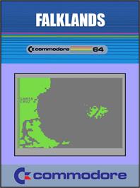 Box cover for Falklands on the Commodore 64.